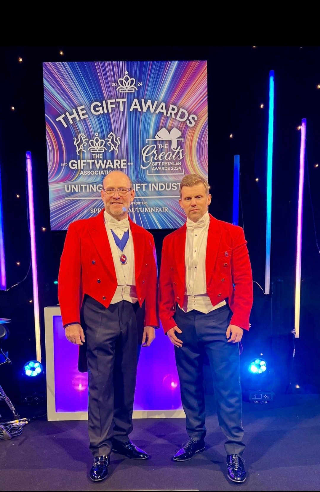 Ross toastmaster at corporate awards ceremony